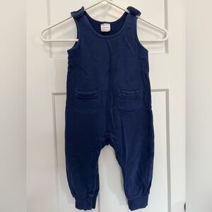 Hanna Andersson: French Terry Pocket Overalls in Navy 100% Cotton: Size 2T
